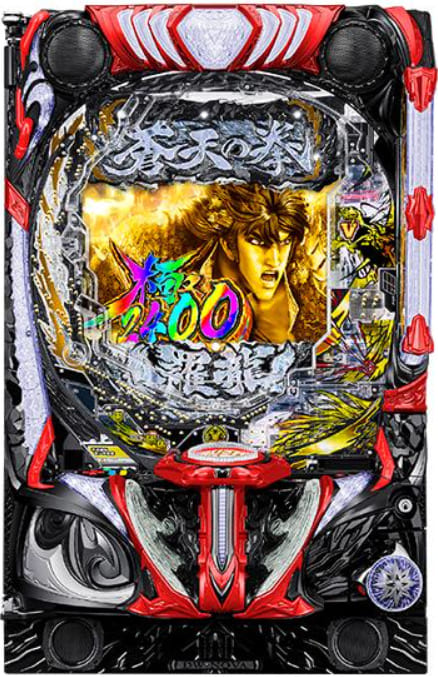 蒼天の拳の世界観を伝えるホームヒーロー画像|大画面液晶・バトル演出・スマスロ対応の魅力を一目で訴求